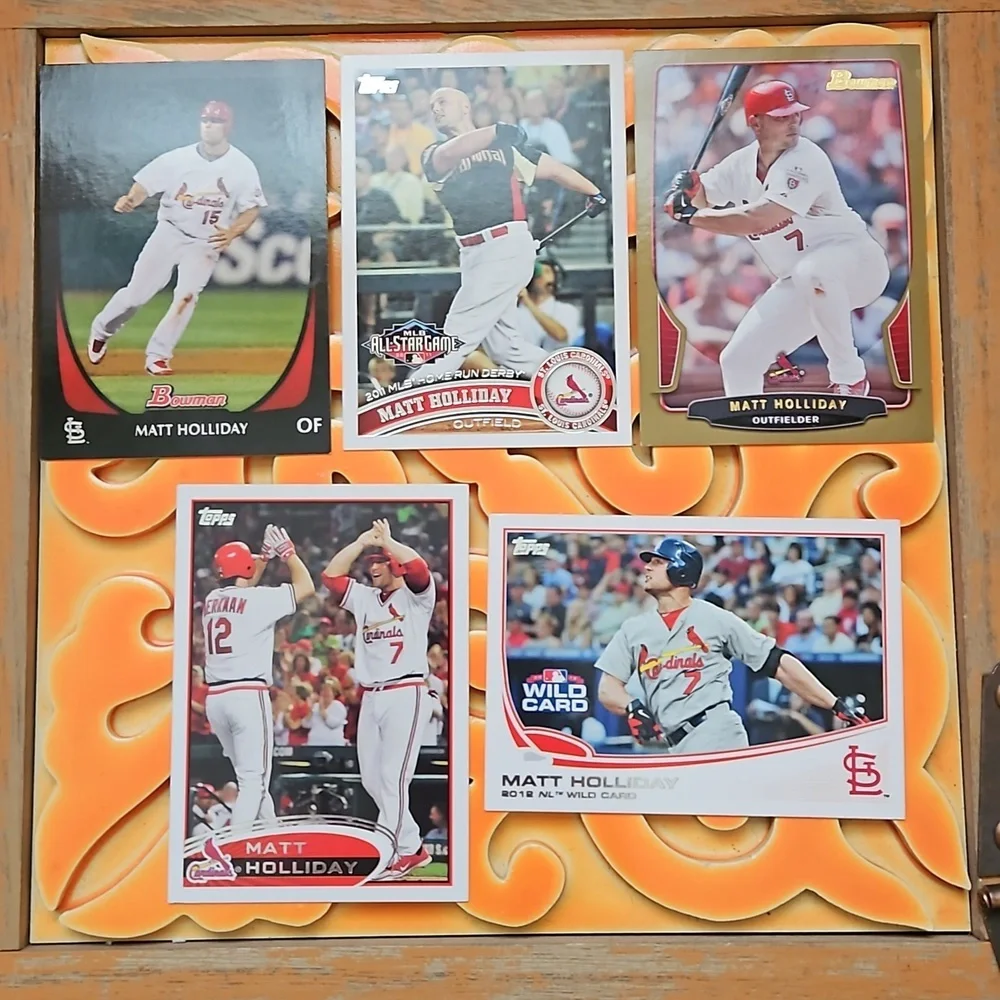 Topps Saint Louis Cardinals Matt Holliday#98/US242/122/125/320 5pk